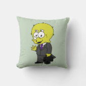 Triceratopsビジネスマンのイラストレーション。 クッション (正面)