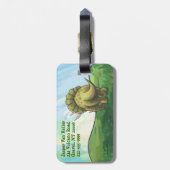 Triceratopsヘッドとテール荷物タグ ラゲッジタグ (裏面縦)