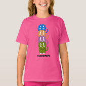 Triceratops Colorfunかわいい漫画Tシャツ Tシャツ (正面)