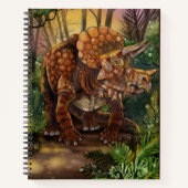 Triceratops Forest sketchbook ノートブック (正面)