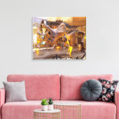 Triceratops Skeleton Canvas Print キャンバスプリント (インサイチュ (リビング))