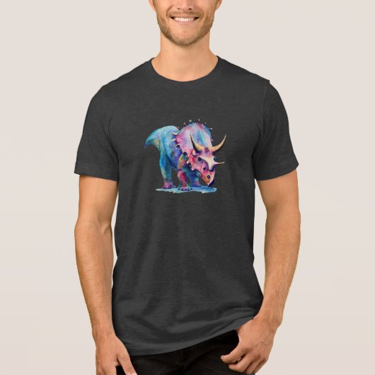 Triceratops Splendor: Unisex T-Shirt トライブレンドTシャツ (正面)