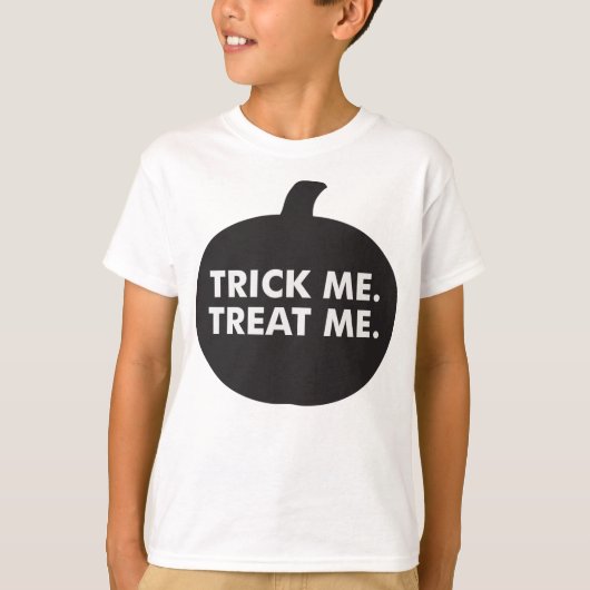 Trick Me Treat Me、白黒Tシャツ Tシャツ (正面)