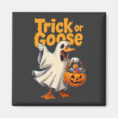 Trick or Goose Halloween Goose マグネット (正面)