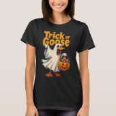 Trick or Goose Halloween Goose Tシャツ (正面)