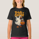 Trick or Goose Halloween Goose Tシャツ (正面)