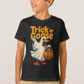 Trick or Goose Halloween Goose Tシャツ (正面)