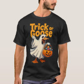 Trick or Goose Halloween Goose Tシャツ (正面)