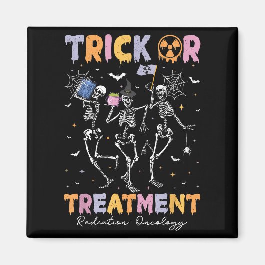Trick Or Halloween Radiation Oncology Rad Therapy  マグネット (正面)
