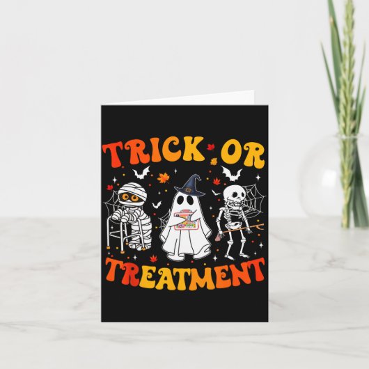 Trick Or Pt Physical Therapy Therast Halloween カード (正面)