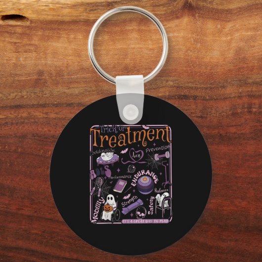 Trick Or Pt Physical Therapy Therast Halloween  キーホルダー (正面)