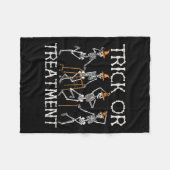 Trick Or Pt Physical Therapy Therast Halloween  フリースブランケット (正面(横))