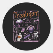 Trick Or Pt Physical Therapy Therast Halloween ラウンドシール (正面)