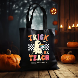 Trick or Teach Funny Halloween Teacher トートバッグ