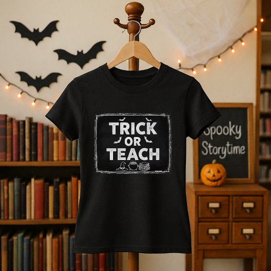 Trick Or Teach Kindergarten Teacher Halloween Tシャツ