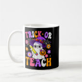 Trick Or Teach Teacher Ghost Teaching Fun Hallowee コーヒーマグカップ (左)