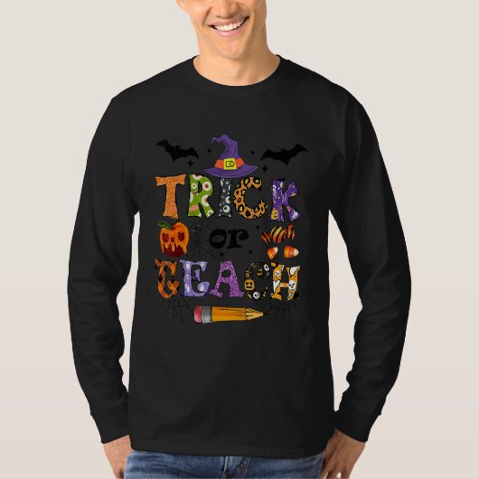 Trick Or Teach  Teacher Halloween Costume 1 Tシャツ (正面)