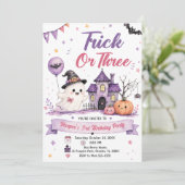 Trick or Three Halloween Birthday Party 招待状 (スタンド正面)