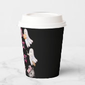 Trick Or Three Halloween Ghost 3rd Birthday Party 紙コップ (左)