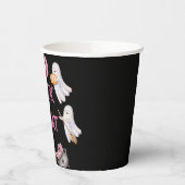 Trick Or Three Halloween Ghost 3rd Birthday Party 紙コップ (左)