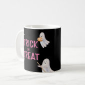Trick Or Three Halloween Ghost Birthday Party コーヒーマグカップ (正面左)