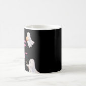 Trick Or Three Halloween Ghost Birthday Party コーヒーマグカップ (中央)