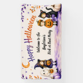 Trick or Treat かわいいハロウィンパーティー  横断幕 (縦)