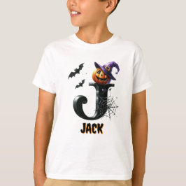 Trick or Treat かわいいJイニシャル ハロウィン Tシャツ