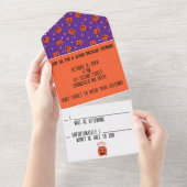 Trick or Treat  オールインワン招待状 (貼ってはがせる)