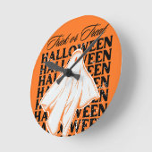 trick or treat ラウンド壁時計 (傾斜)