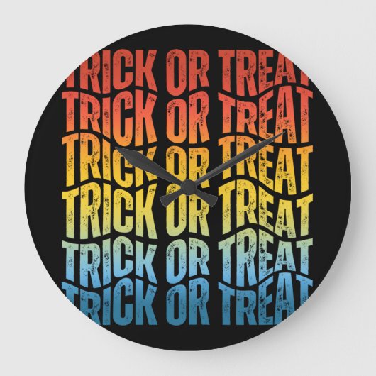 TRICK OR TREAT ラージ壁時計 (正面)