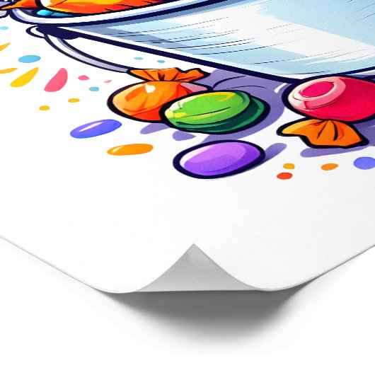 Trick-or-Treat Candy Bucket ポスター (角)