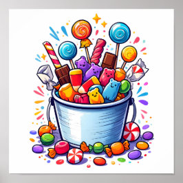 Trick-or-Treat Candy Bucket ポスター