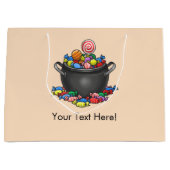 Trick or Treat Candy Cauldron ラージペーパーバッグ (正面)