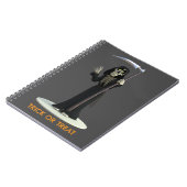 Trick or Treat. Cartoon Grim Reaper ノートブック (左側)