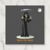Trick or Treat. Cartoon Grim Reaper フェイバータグ (裏面)