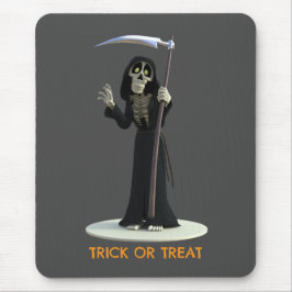 Trick or Treat. Cartoon Grim Reaper マウスパッド