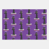 Trick or Treat. Cartoon Grim Reaper ラッピングペーパーシート (正面3)