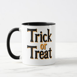 "Trick or Treat" - Classic Halloween Font Design. マグカップ