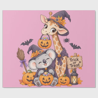 Trick or Treat Funny Halloween Design ラッピングペーパー