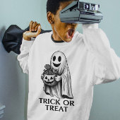 Trick or Treat Ghost – Halloween Candy Bucket Tシャツ