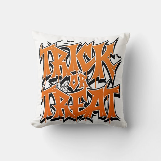 Trick Or Treat Graffiti クッション (正面)