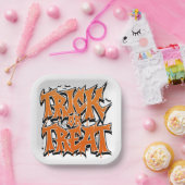 Trick Or Treat Graffiti ペーパープレート (パーティー)