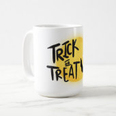 Trick or treat halloween コーヒーマグカップ (正面左)