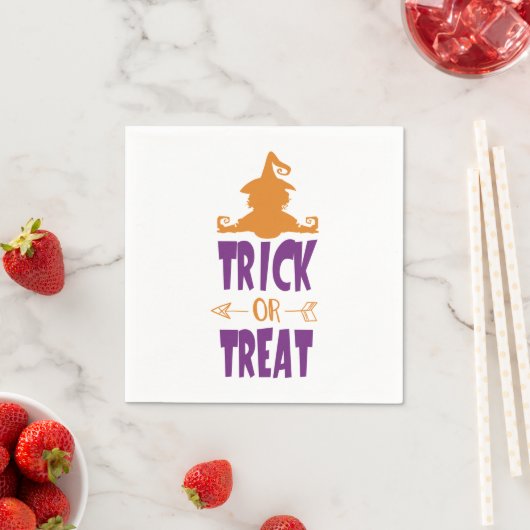 Trick or Treat Halloween スタンダードカクテルナプキン (インサイチュ)