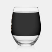 Trick or Treat Halloween ステムなしワイングラス (左)