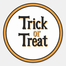 Trick or Treat Halloween ラウンドシール