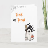 Trick or Treat Halloween Card カード (正面)