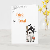 Trick or Treat Halloween Card カード (黄色い花)