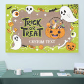 Trick or Treat Halloween craft party banner 横断幕 (トレードショー)